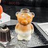 Cute Bear-Shaped Glass Cups– Reusable 3D Animal Drinkware for Coffee Juice & Cocktails