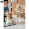 Cute Bear-Shaped Glass Cups– Reusable 3D Animal Drinkware for Coffee Juice & Cocktails