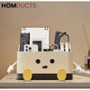 Cute Cartoon Desktop Storage Box | Multi-Grid Cosmetic & Desk Organizer