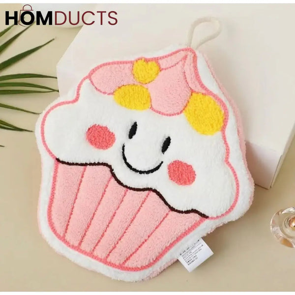 Cute Cartoon Food-Themed Hanging Hand Towels