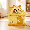 Cute cartoon house money saving box for kids - yellow design