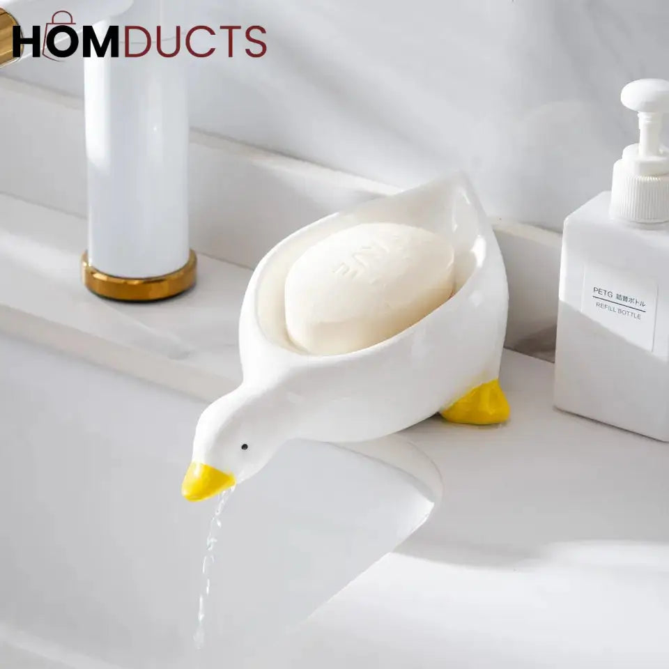 Cute Creative Duck Shape Soap Dish