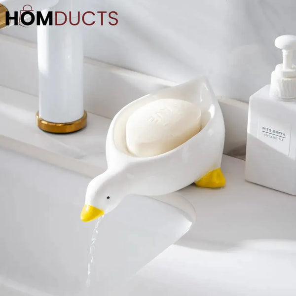 Cute Creative Duck Shape Soap Dish