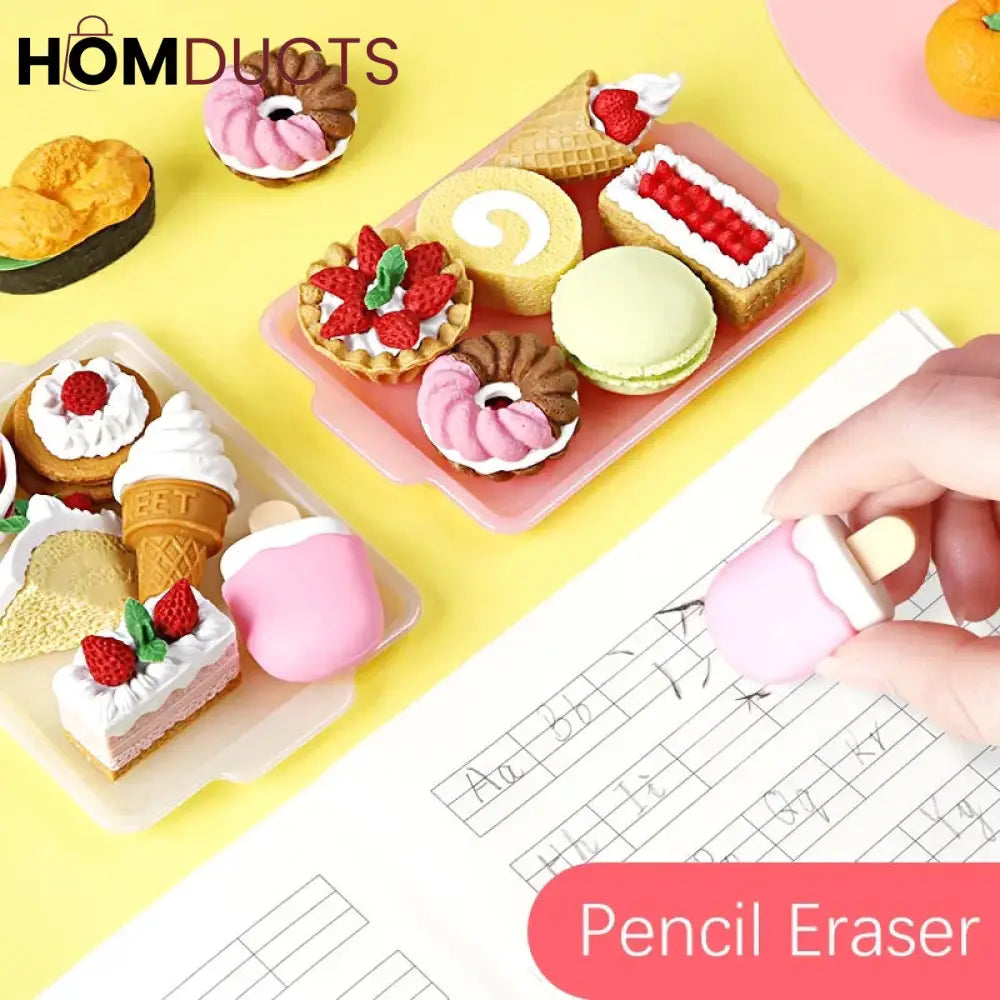 Cute Eraser Set (6Pcs Pack)