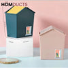 Cute Mini Desktop Trash Can with Swing Lid - Perfect for Home & Office