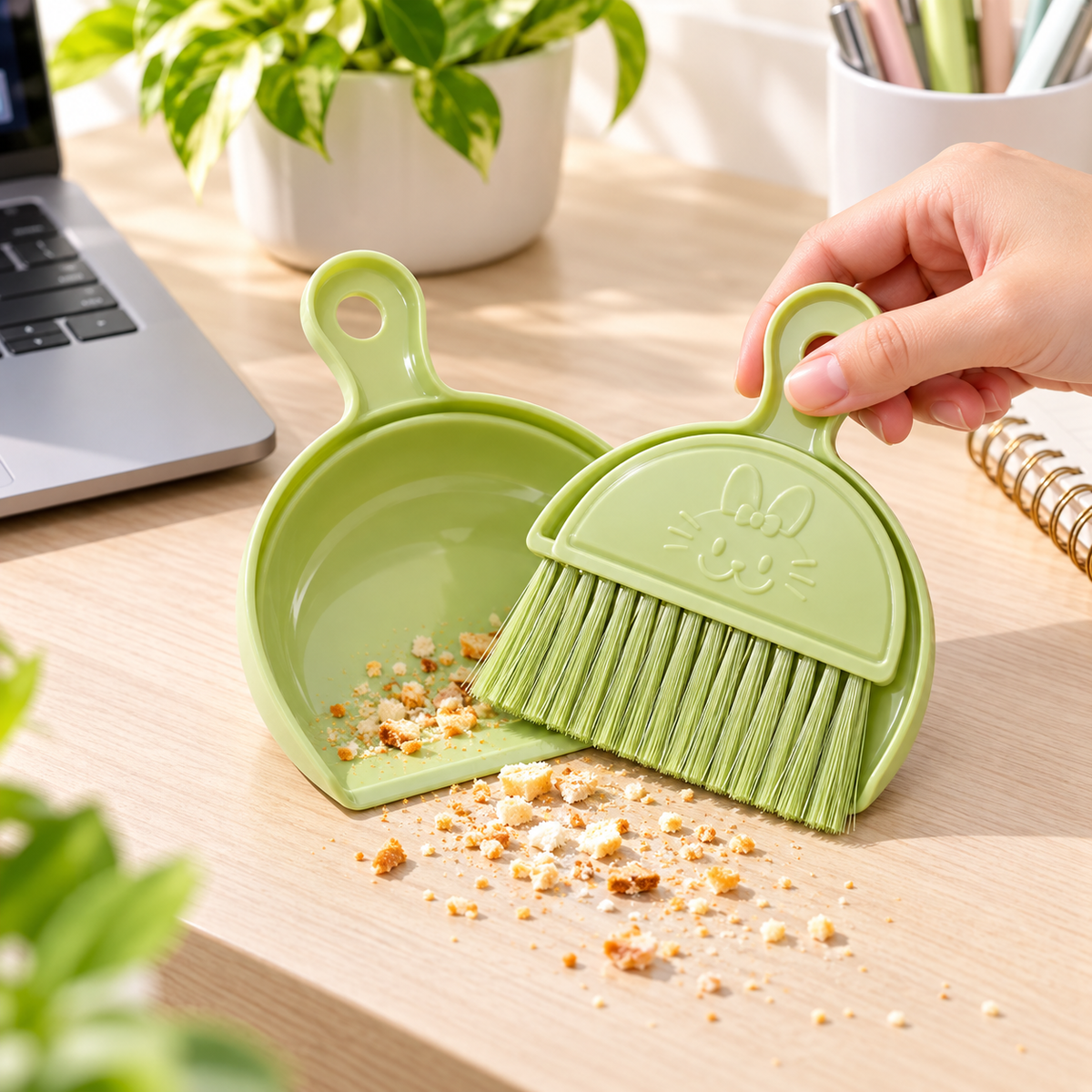 Cute mini dustpan and brush set