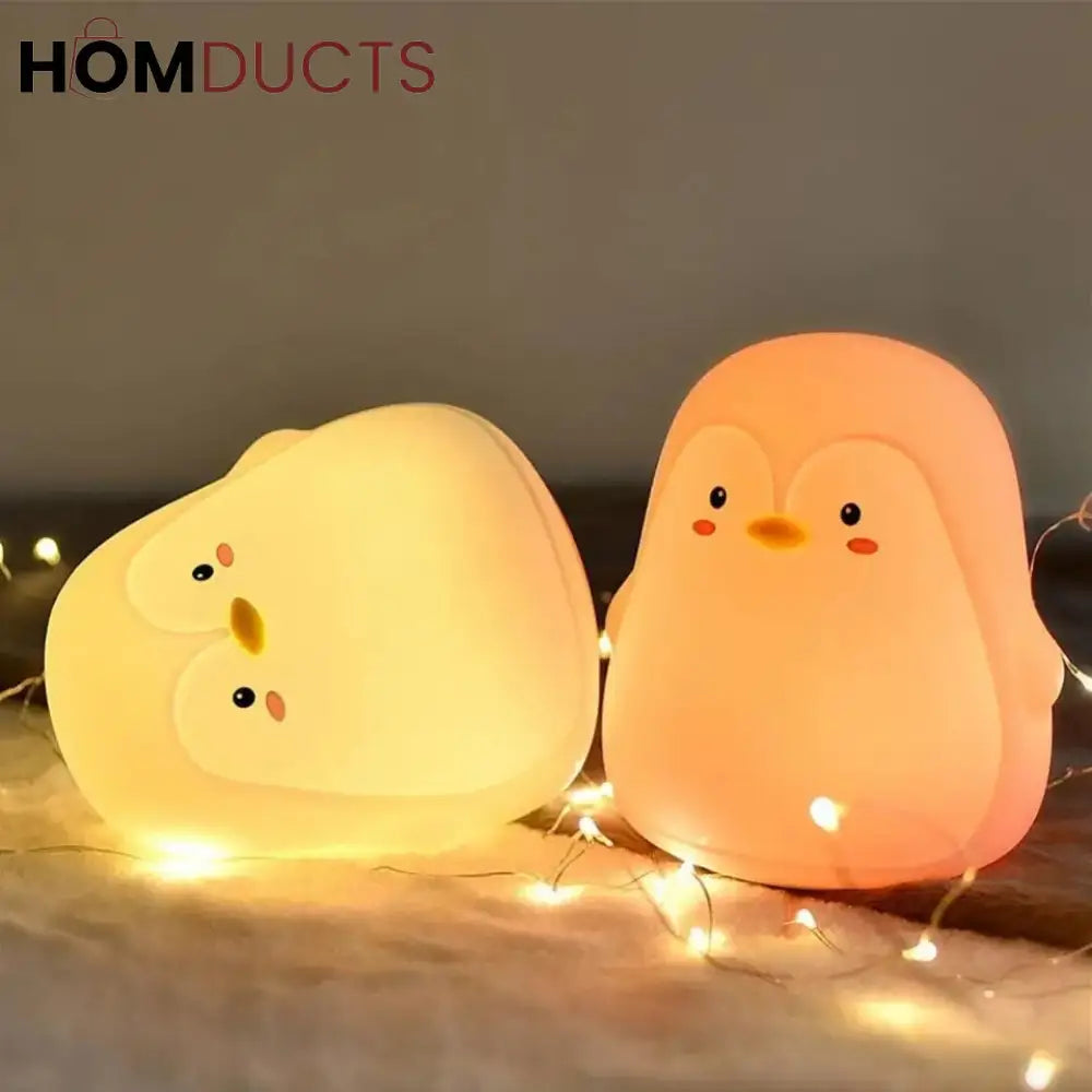 Cute Penguin 7 Color Changing Lamp For Kids