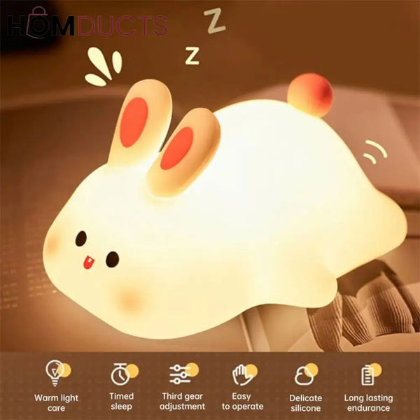 Cute Rabbit Silicone Lamp