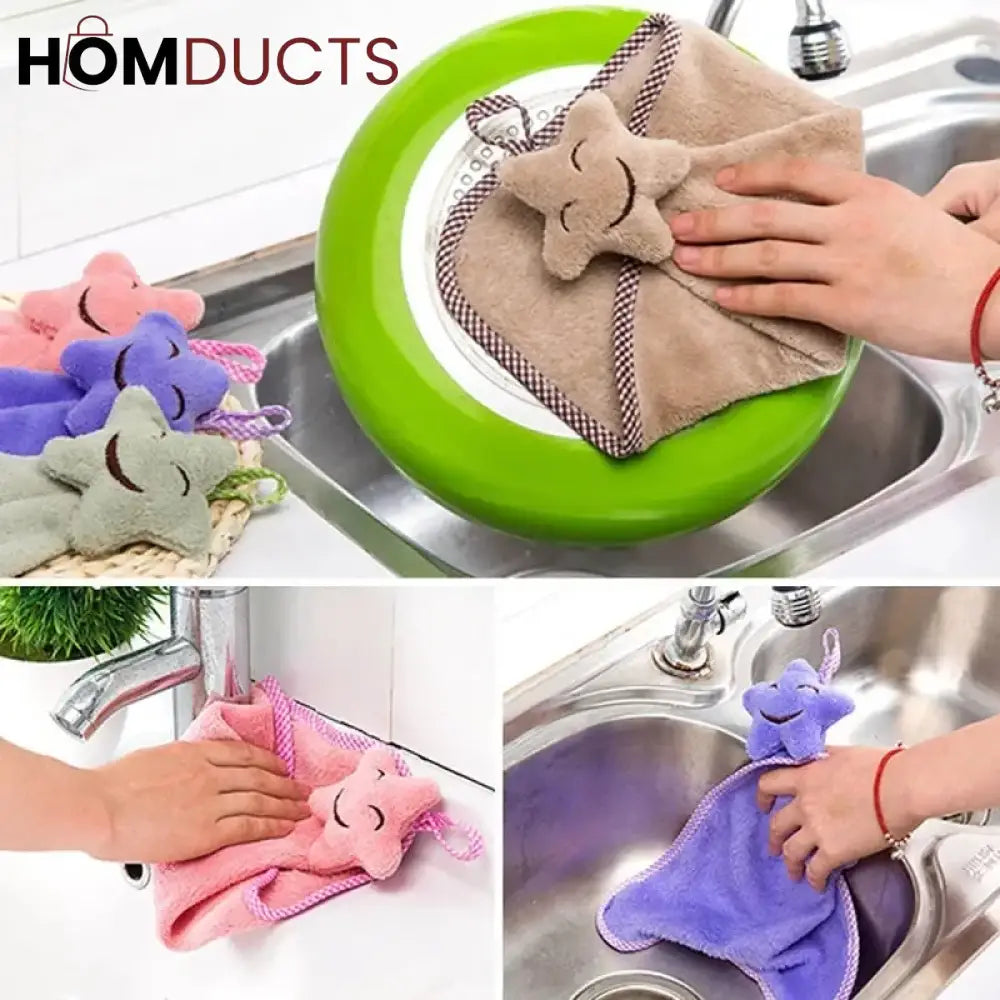 Cute Star Mini Hand Towel