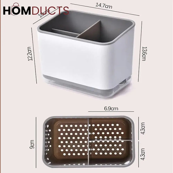 Cutlery Holder With Drain Option