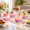 Danny Home Pink Ombre 4-Piece Tumbler Set – 345ml shown in use