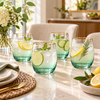 Danny Home Green Ombre 4-Piece Tumbler Set – 345ml shown in use