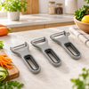 Danny Home grey three-piece multipurpose peeler set