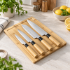 Danny Home natural four-piece stainless steel kitchen knife set