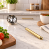 Danny Home stainless steel multi sauce spoon with gold handle
