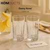 Danny Home® Premium Crystal Tumbler Glasses – 6 Piece Set (285ml)