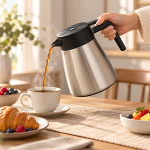 Danny Home 1L Stainless Steel Vacuum Jug pouring tea