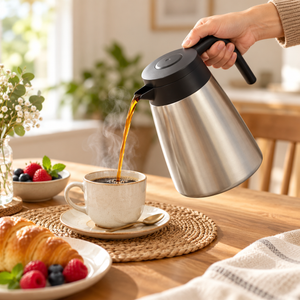 Danny Home 1.3L Stainless Steel Vacuum Jug serving tea