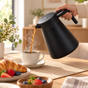 Danny Home Modern 1.3L Black Vacuum Jug serving tea
