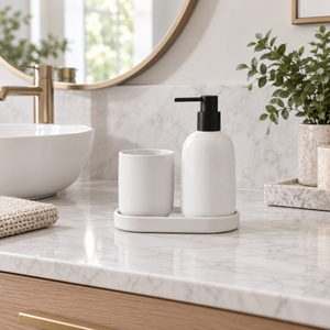 Danny Home 3-Piece Bathroom Set – White