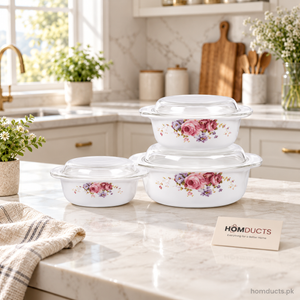Danny Home ZHG3T-A 3 piece floral casserole set
