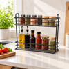 Danny Home 2-Tier Iron Storage Rack – 30cm in use
