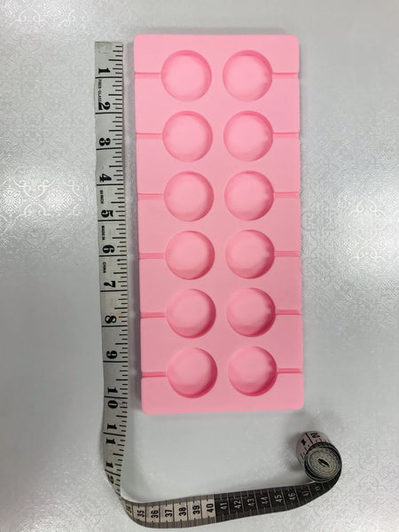 Silicone Lollipop Mold – 12-Cavity Reusable Candy & Chocolate Maker