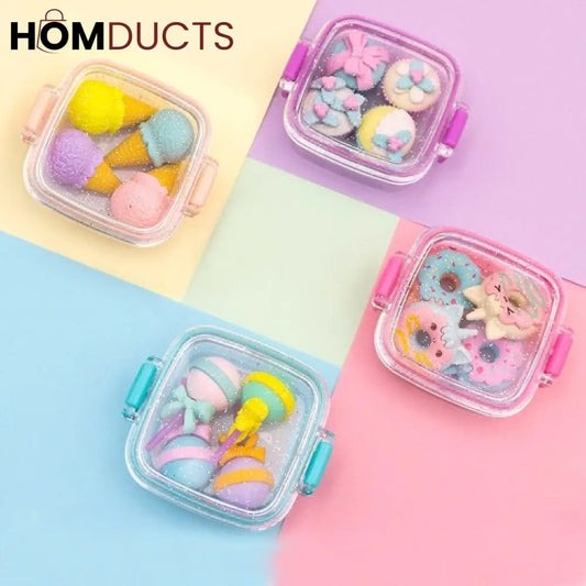 Delicious Dessert Style Erasers Set (4Pcs)