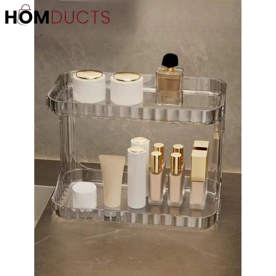 Desktop 2 Layer Perfume And Cosmetic Stand