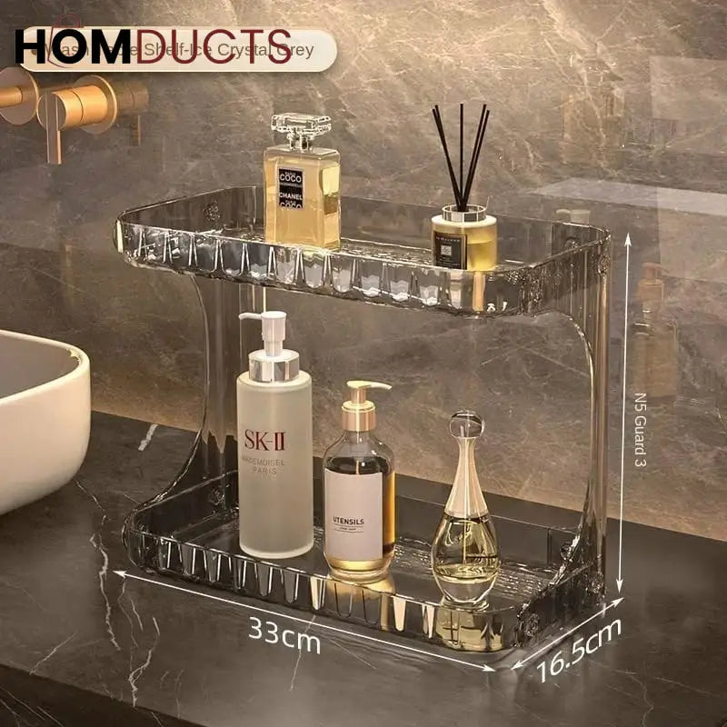 Desktop 2 Layer Perfume And Cosmetic Stand