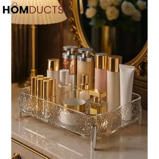 Desktop Acrylic Glacier Style Makeup Organizer