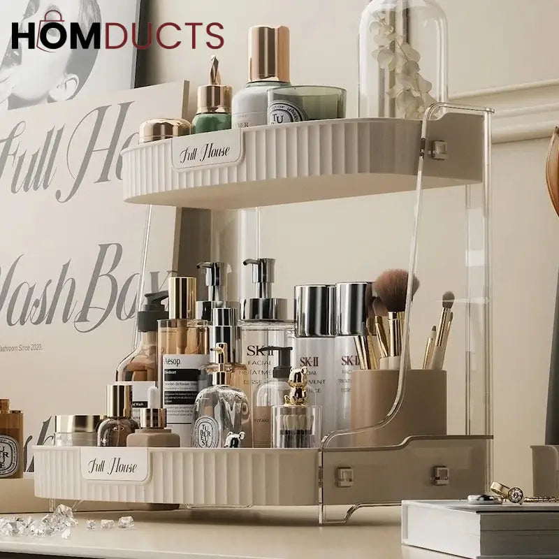 Desktop Cosmetic And Skincare Organizer