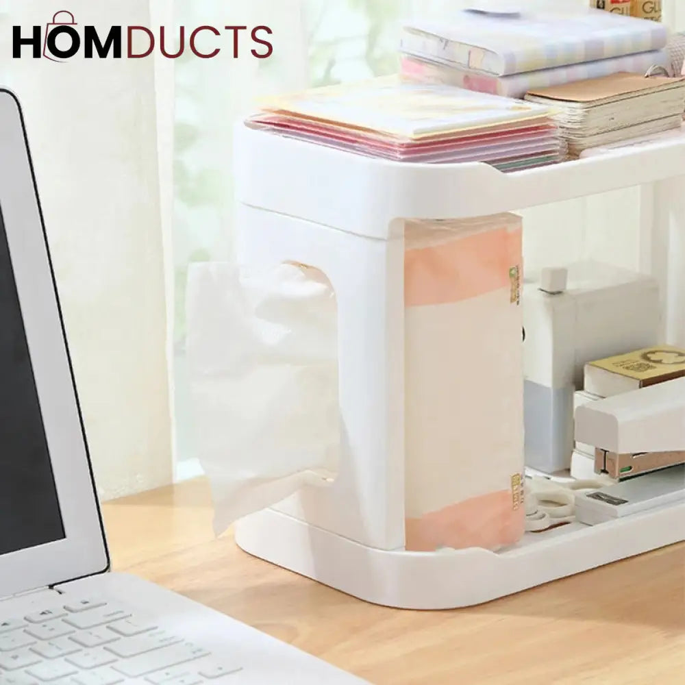 Desktop Double Layer Storage Rack