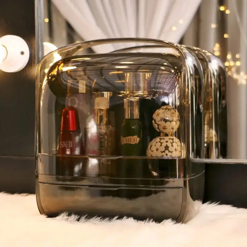 Desktop Dustproof Transparent Cometic Organizer J & C