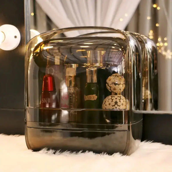 Desktop Dustproof Transparent Cometic Organizer J & C