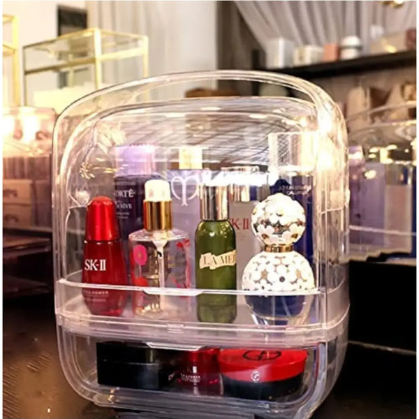 Desktop Dustproof Transparent Cometic Organizer J & C