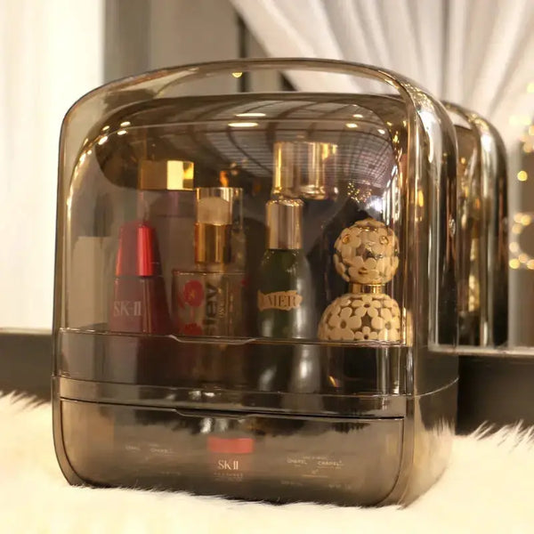 Desktop Dustproof Transparent Cometic Organizer J & C