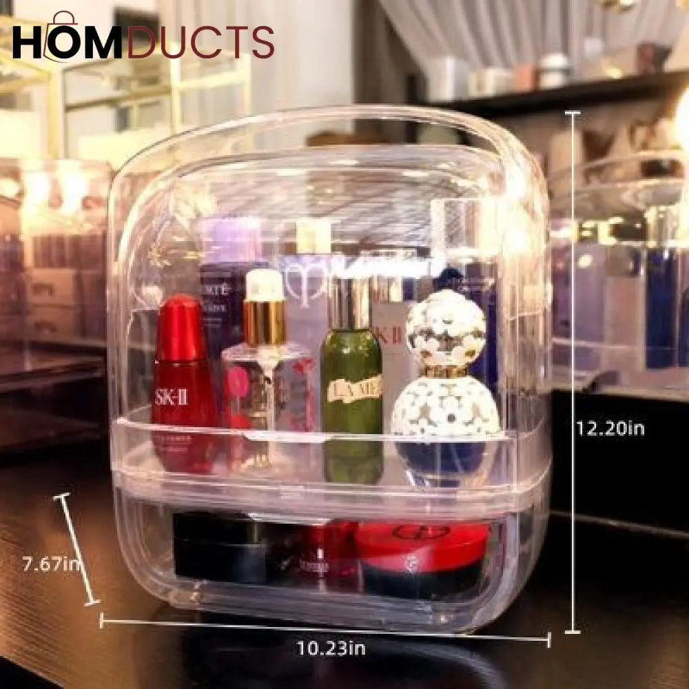 Desktop Dustproof Transparent Cometic Organizer J & C