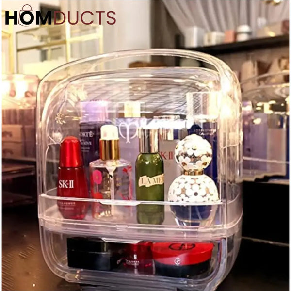 Desktop Dustproof Transparent Cometic Organizer J & C