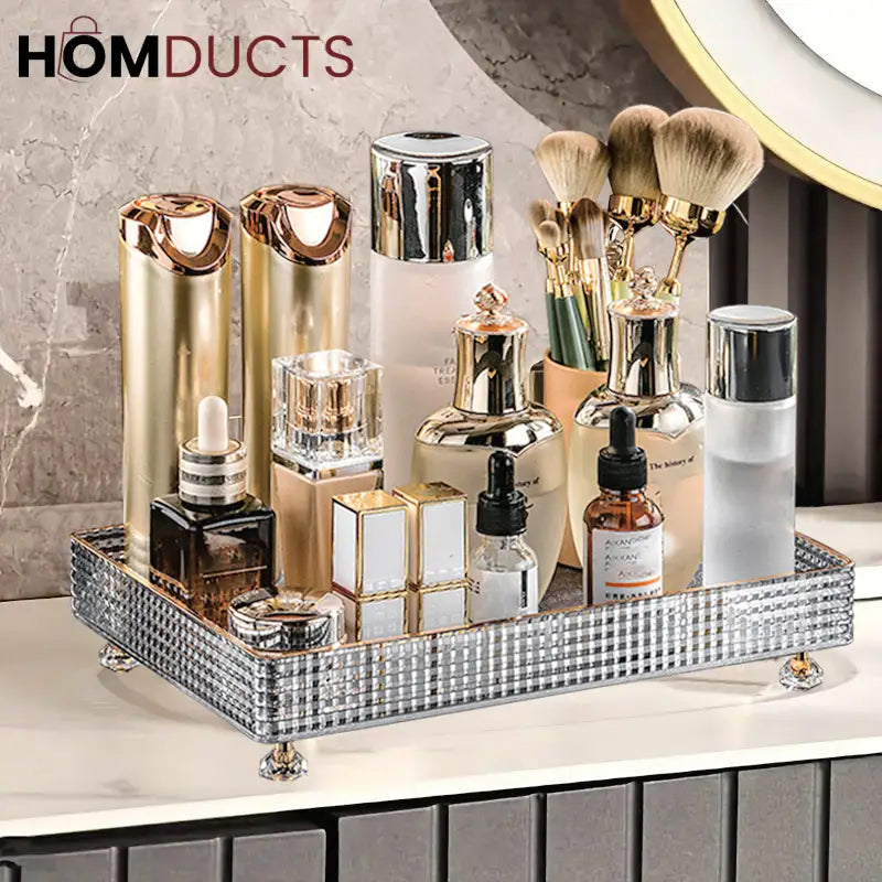 Desktop Perfume And Cosmetic Storage Tray
