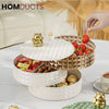 Desktop Rotating Jewelry And Snacks Organizer (4Layer)