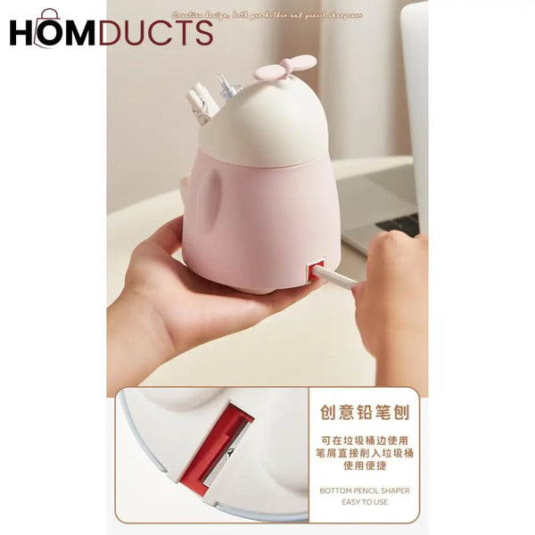 Desktop Stationery Holder With Sharpener