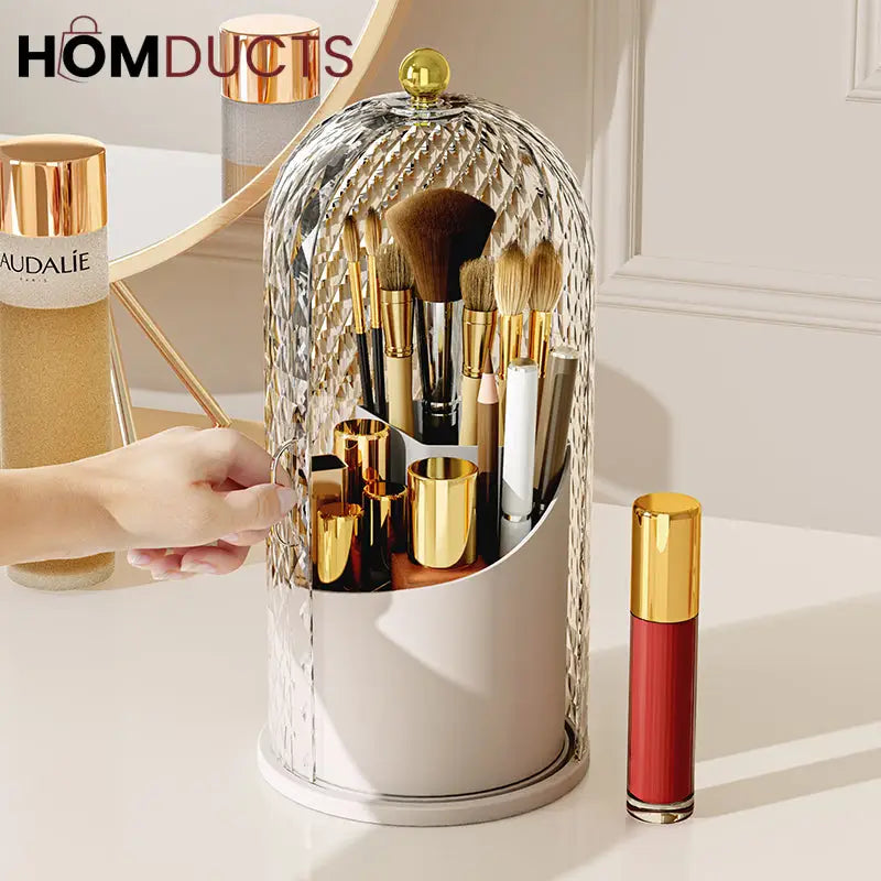 Diamond Pattern Cosmetic Brush Holder