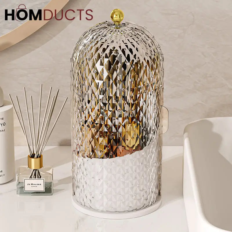 Diamond Pattern Cosmetic Brush Holder