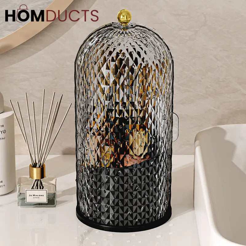 Diamond Pattern Cosmetic Brush Holder