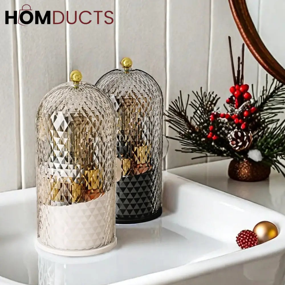 Diamond Pattern Cosmetic Brush Holder