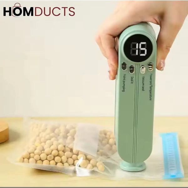 Digital Vacuum Sealer – Food Saver Machine with LED Display & Multi-Function Modes