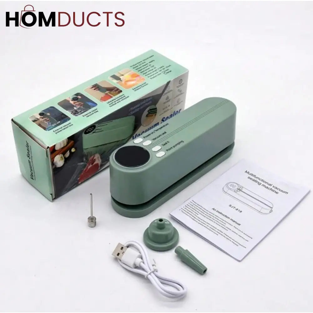 Digital Vacuum Sealer – Food Saver Machine with LED Display & Multi-Function Modes