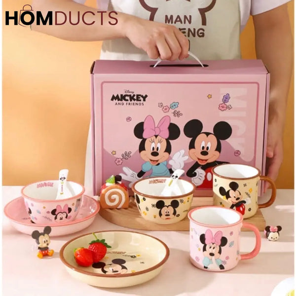 Disney Mickey & Friends Ceramic Bowl Set - 4 Pieces