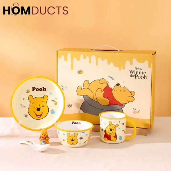 Disney Mickey & Friends Ceramic Bowl Set - 4 Pieces Pooh